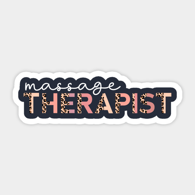 Massage Therapist Sticker by TheDesignDepot